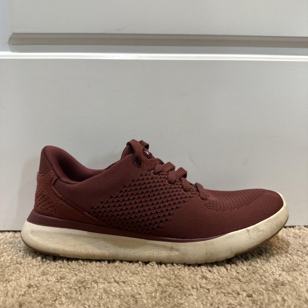 Kizik Lima Shoes Mens Size 6.5W Red Walking Sneakers Athletic Mesh Comfort